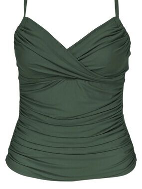 NWT SUNSETS Island Green Convertible Strap Tankini Top